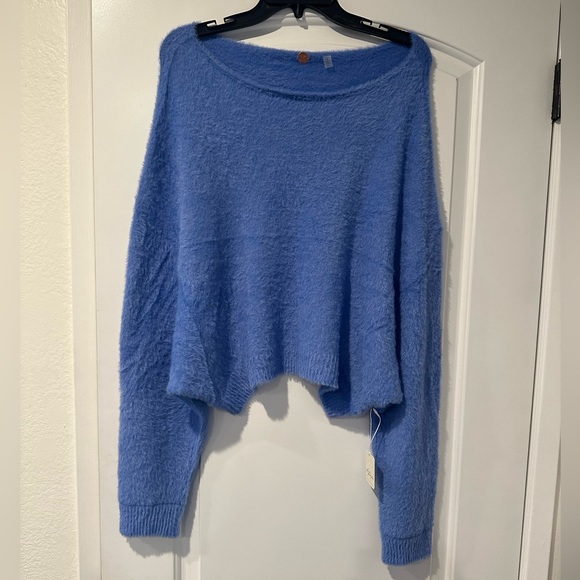 NWT Free People / FP One Cirilla sweater in Blue Iris / new;flawless - Picture 6 of 16